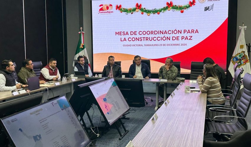 Preside gobernador Mesa de Seguridad e instruye reforzar operativos para unas fiestas navideñas en paz