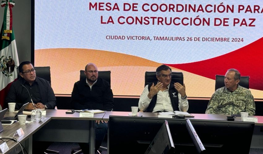 Destaca gobernador baja en homicidios dolosos en reunión de Mesa de Seguridad