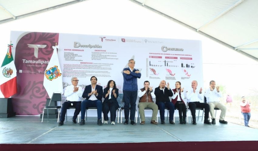 Inicia Américo construcción de planta de fertilizantes con una inversión histórica de mil 300 MDD